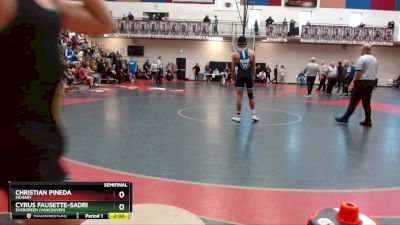 157 lbs Semifinal - Christian Pineda, McNary vs Cyrus Fausette-Sadri, Evergreen (Vancouver)