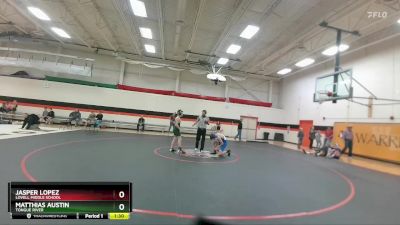 112-116 lbs Round 2 - Matthias Austin, Tongue River vs Jasper Lopez, Lovell Middle School