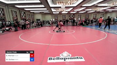 145 lbs Quarterfinal - Bode Marlow, Young Guns Wrestling Club vs Wesley Outlaw, Maryland
