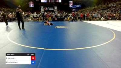 120 lbs Cons 32 #1 - Isaac Mayora, IL vs Braden Johnson, WI