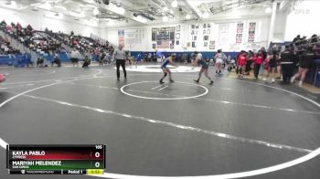 105 lbs Cons. Round 7 - Mariyah Melendez, San Dimas vs Kayla Pablo, Cypress