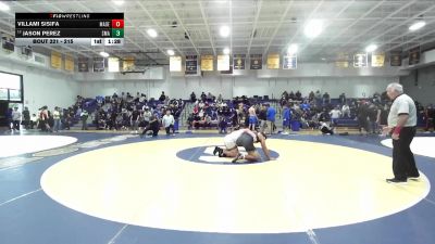 215 lbs Champ. Round 1 - Villami Sisifa, Mater Dei vs Jason Perez, Santa Margarita