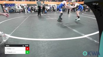 85 lbs Consi Of 8 #2 - James "Tres" Gibbs, Team Guthrie Wrestling vs Kardyn Prasch, Harrah Little League Wrestling
