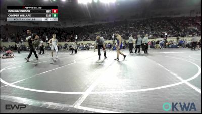 130 lbs Round Of 32 - Dominik Dinger, Newkirk Takedown Club vs Cooper Willard, D3 Wrestling Cluib