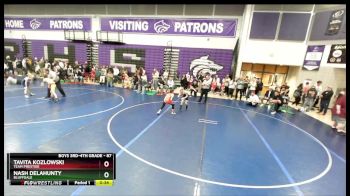 87 lbs Quarterfinal - Nash Delahunty, Bluffdale vs Tavita Kozlowski, Team Prestige