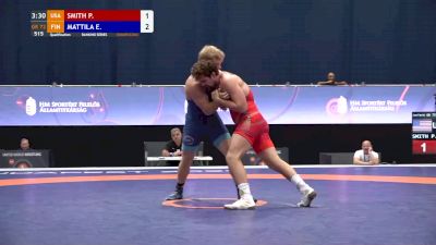 72 kg Qualif - Patrick Smith, USA vs Elmer Mattila, FIN