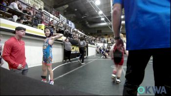 60 lbs Quarterfinal - Finnley Merrell, Little Axe Takedown Club vs Ashton Spivey, Lions Wrestling Academy