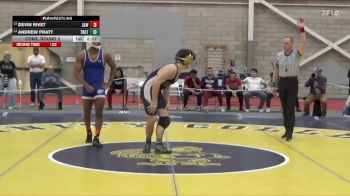 157 lbs Cons. Round 2 - Andrew Pratt, Trinity (CT) vs Devin Rivet, Johnson & Wales (RI)