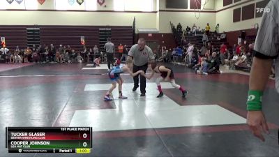 J-11 lbs 1st Place Match - Cooper Johnson, USA MAT CLUB vs Tucker Glaser, Denver Wrestling Club