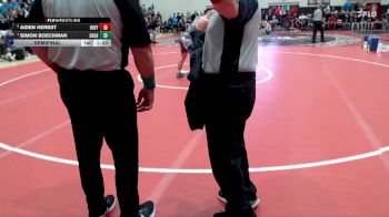 172 lbs Semifinal - Simon Boeckman, Holdingford vs Aiden Herbst, Buffalo