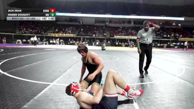 157 lbs Consi Of 16 #1 - Jack Dean, Connecticut vs Homer Doughty, James Madison