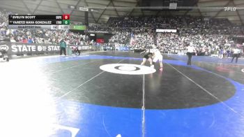 Girls 2A 125 lbs Quarterfinal - Yaretzi Nava Gonzalez, Lynden (Girls) vs Evelyn Scott, Deer Park (Girls)