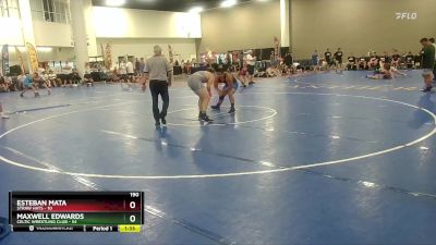 190 lbs Round 6 (10 Team) - Maxwell Edwards, Celtic Wrestling Club vs Esteban Mata, Straw Hats