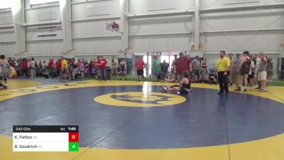 242-C lbs Consi Of 16 #2 - Kaiden Patton, OH vs Brody Goodrich, OH