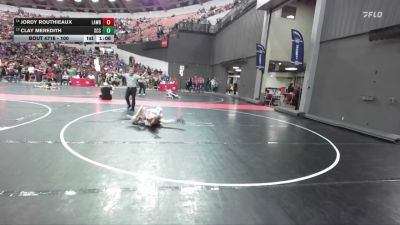 100 lbs Cons. Round 5 - Clay Meredith, St. Croix Central vs Jordy Routhieaux, Luxemburg-Casco Wrestling Club