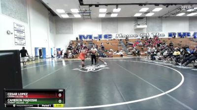 285 lbs Semis & 3rd Wb (16 Team) - Cameron Madoshi, Chabot College vs Cesar Lopez, Lassen College