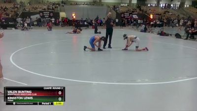 110 lbs Champ. Round 2 - Valen Bunting, Brentwood Wrestling Club vs Kingston Lewis, TNWA