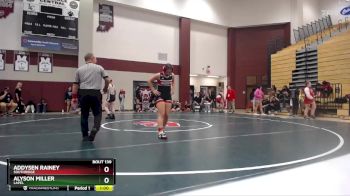 145 lbs Champ. Round 2 - Addysen Rainey, Southridge vs Alyson Miller, Lapel