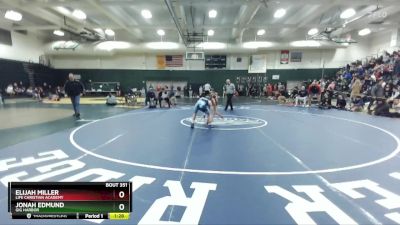 120 lbs Semifinal - Jonah Edmund, Gig Harbor vs Elijah Miller, Life Christian Academy