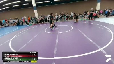 93 lbs Semifinal - Noah Johnson, Bomb City Wrestling Academy vs Graham Scott, Texas Elite Wrestling Club