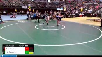 136 lbs Cons. Round 1 - Angel Arends, Palmer Ridge vs Sage Lechman, West Grand