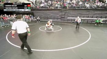 3A 130 lbs Cons. Semi - Hannah Miller, Grantsville vs Takyera Taylor, Canyon View