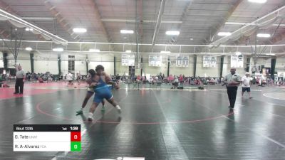 215 lbs Semifinal - George Tate, UNATTACHED vs Rutilio Argueta-Alvarez, FCA Wrestling