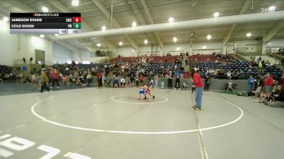 53 lbs Cons. Round 2 - Cole Dixon, Preston Warriors vs Jameson Evans, Cougars Wrestling Club