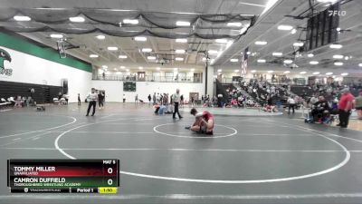 113 lbs Cons. Semi - Tommy Miller, Unaffiliated vs Camron Duffield, Thoroughbred Wrestling Academy