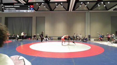 120 lbs Cons. Round 2 - Samantha Ferrer, FL vs Lily Powell, FL