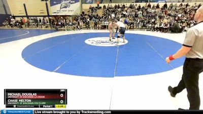 285 lbs Semifinal - Michael Douglas, University Of Wisconsin-La Crosse vs Chase Melton, University Of Wisconsin-Eau Claire