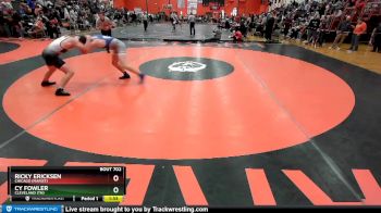 160 lbs Cons. Semi - Cy Fowler, CLEVELAND (TN) vs Ricky Ericksen, Chicago (MARIST)