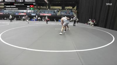 285 lbs Cons. Round 1 - Amad Soufi, Missouri Baptist vs Mason Garcia, Concordia