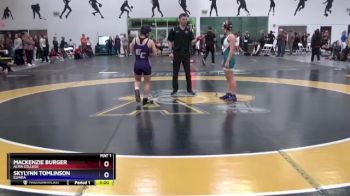 101 lbs Cons. Round 1 - Mackenzie Burger, Alma College vs Skylynn Tomlinson, Elmira