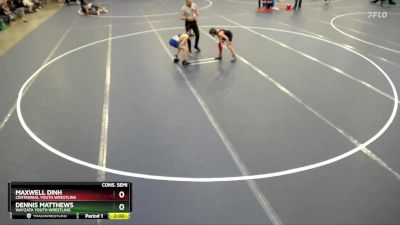 71 lbs Cons. Semi - Maxwell Dinh, Centennial Youth Wrestling vs Dennis Matthews, Wayzata Youth Wrestling