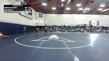 133 lbs 3rd Place Match - Abdullah Noori, Unattached vs Ben Quilpa, Unattached