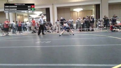 88 lbs Quarterfinal - Liam Loughlin, Golden Backs MRTC vs Reza Khademi, Daniel Cormier Wr Ac