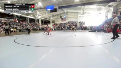 100 lbs Cons. Round 3 - Keirsie Carlile, Liberal vs Briana Garcia, Dodge City