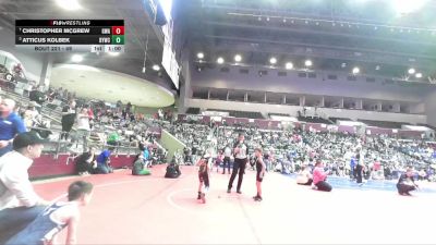 49 lbs Semifinal - Atticus Kolbek, Dover Youth Wrestling Club vs Christopher Mcgrew, Greenwood Wrestling Academy