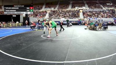 138-D4 5th Place Match - Dylan Andrade, Yuma Catholic High School vs Rias Merino, Tuba City High School