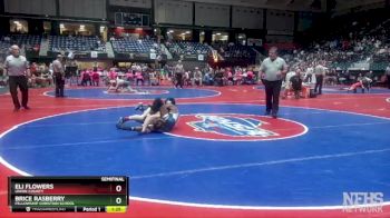 2A-106 lbs Semifinal - Eli Flowers, Union County vs Brice Rasberry, Fellowship Christian School