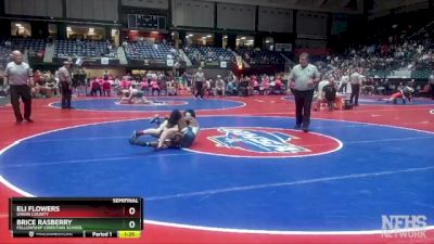 2A-106 lbs Semifinal - Eli Flowers, Union County vs Brice Rasberry, Fellowship Christian School