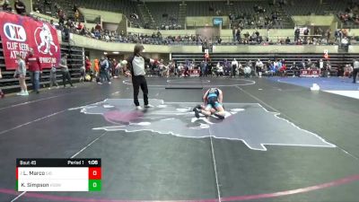 105 lbs Round 2 - Lillie Marco, Sibley vs Katy Simpson, Victory School Of Wrestling