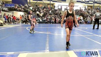 52 lbs Consi Of 8 #2 - Bryton Foster, Cushing vs Treble Castor, Woodward Youth Wrestling