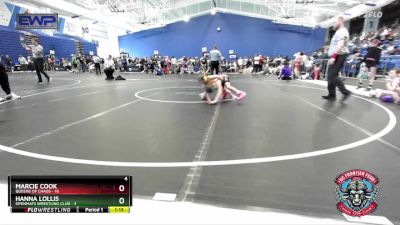 70 lbs Round 2 (4 Team) - Marcie Cook, Queens Of Chaos vs Hanna Lollis, OpenMats Wrestling Club