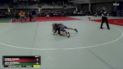 130 lbs 1st Place Match - Kyren Gansen, Pine Island vs Seth Ramsdell, Little Falls