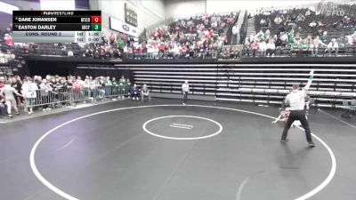 4A 126 lbs Cons. Round 3 - Dane Johansen, Mt Crest vs Easton Darley, Green Canyon