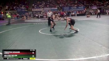 D 2 152 lbs Champ. Round 2 - Peyton Miller, Sam Houston Hs vs Trenton Howard, Parkway