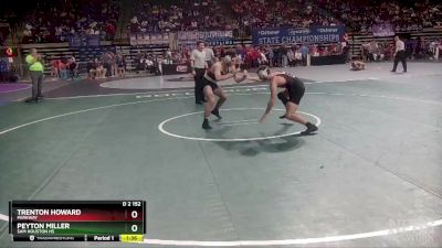 D 2 152 lbs Champ. Round 2 - Peyton Miller, Sam Houston Hs vs Trenton Howard, Parkway