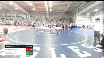 110 lbs Round Of 16 - Matthew Morenco, Cali Red vs Brady Layhue, Quest School Of Wrestling ES